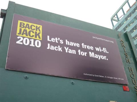 Victoria Street billboard backs Jack