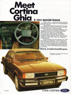 Ford Cortina Ghia (Australia) ad