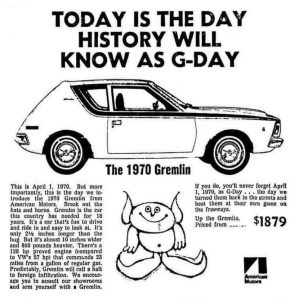 1970 AMC Gremlin advertisement