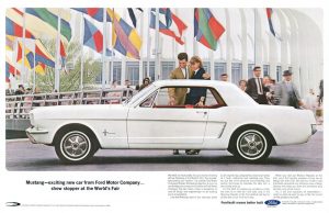 Ford Mustang début ad, 1964