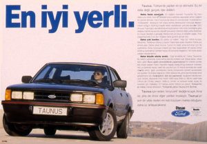 Otosan Ford Taunus double-page advertisement