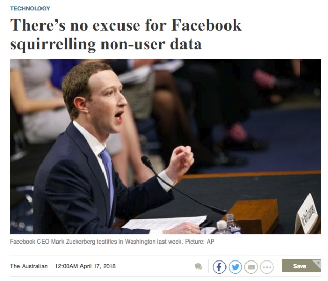 Zuckerberg was either wilfully ignorant or lied during his testimony about ad data collection