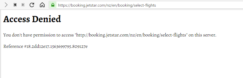 In my experience, the only browser that works with Jetstar’s website is Safari for Mac