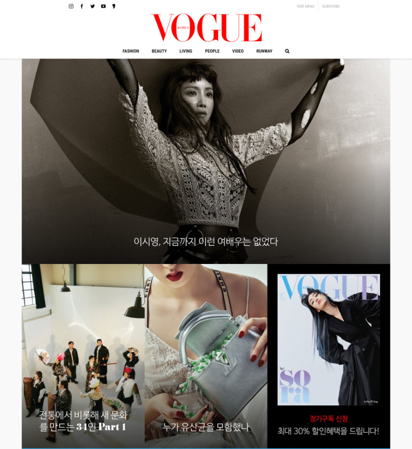 When fashion magazine websites begin looking the same