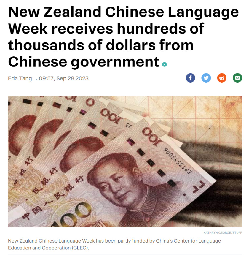 A second excellent piece by Eda Tang: where New Zealand Chinese Language Week gets its money