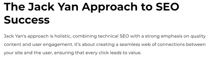 Post from Techmelife: 'The Jack Yan Approach to SEO Success'