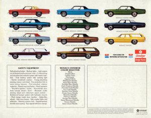 1975 Dodge Monaco brochure back page