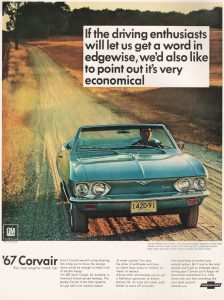 1967 Chevrolet Corvair advertisement