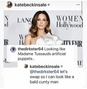 Kate Beckinsale wins Instagram
