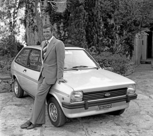 Roger Moore and Ford Fiesta