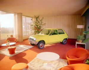 Renault 5 in 1970s room