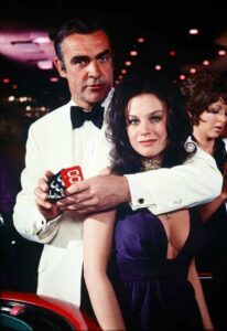 Sean Connery and Lana Wood in Diamonds Are Forever