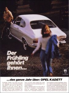 Opel Kadett B coupé advertisement