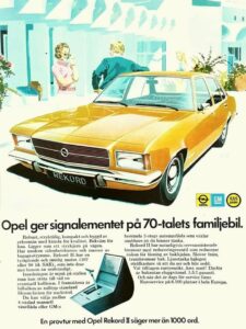 Opel Rekord II advertisement