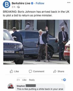 The return of Boris Johnson