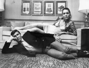 Diana Rigg and George Lazenby