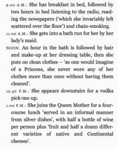 Princess Margaret routine