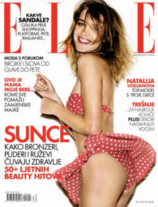 Elle Croatia June 2009 cover with Natalia Vodianova